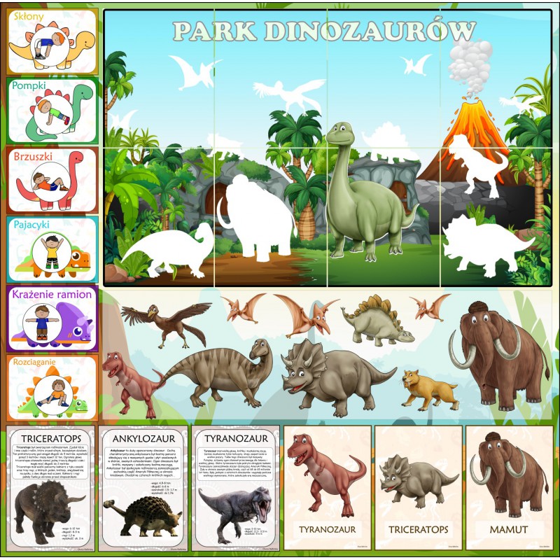 Zestaw DINOZAURY