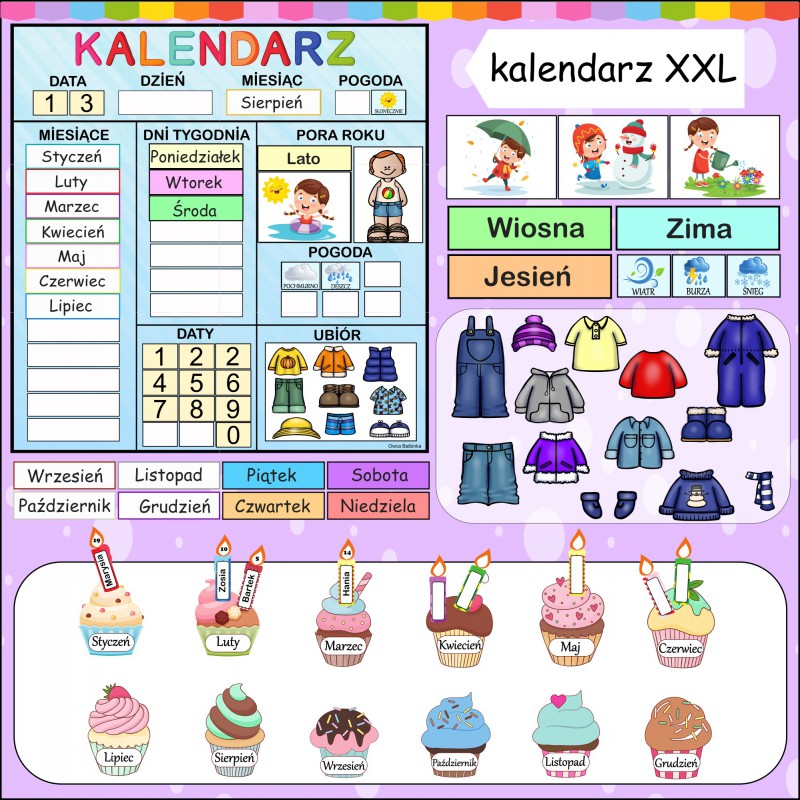 Zestaw KALENDARZ